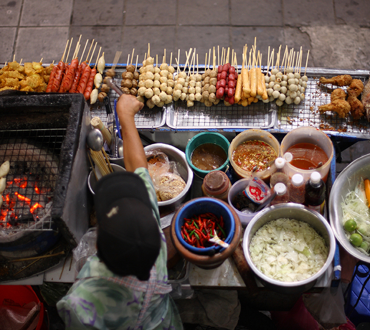 Thaïlande, Bangkok, Cuisine de rue